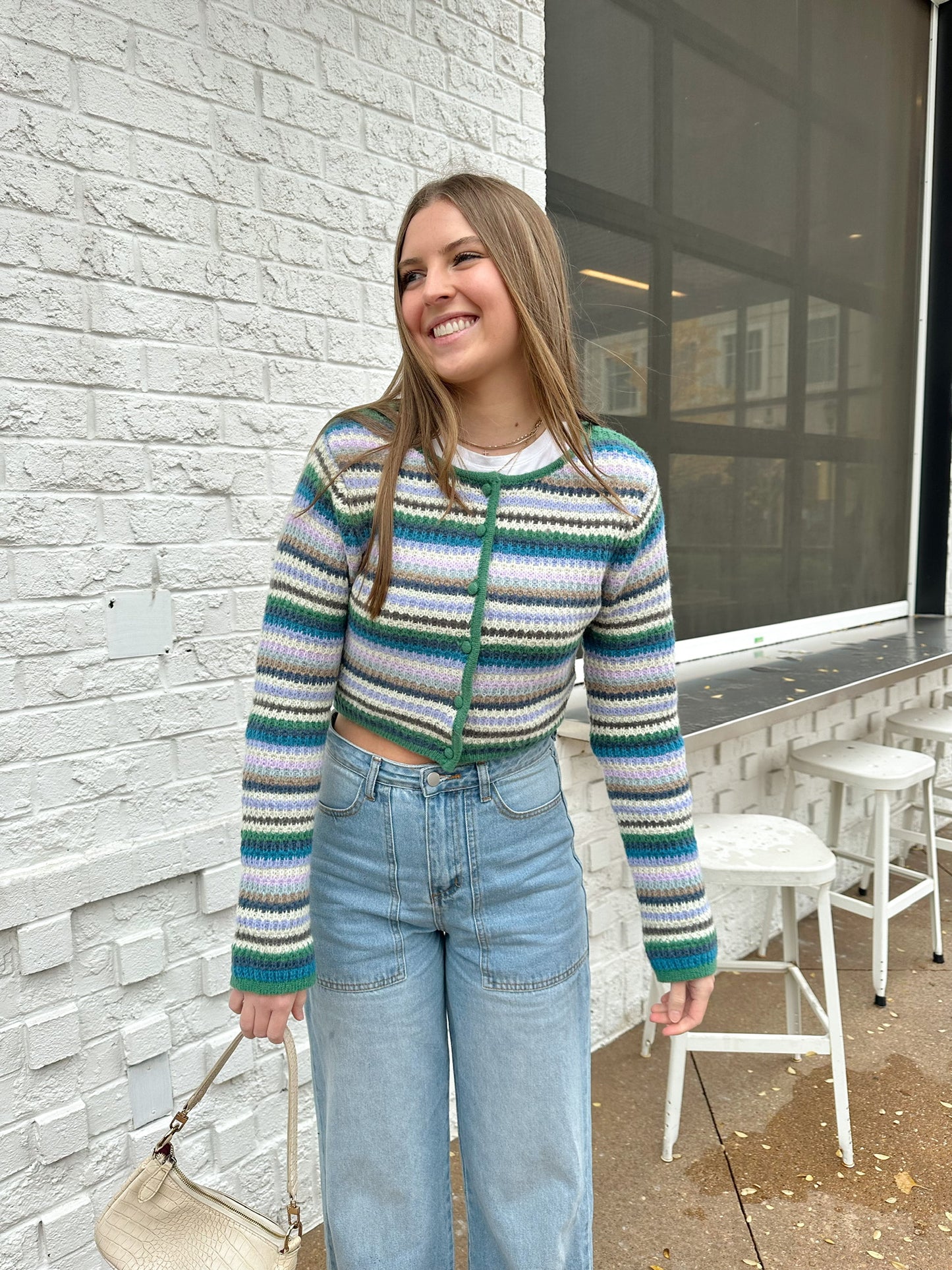 Rather Be Here Button Down Sweater