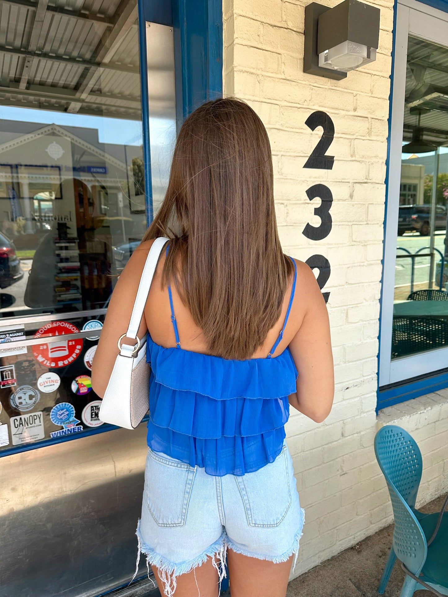 Summer Blues Tiered Tank