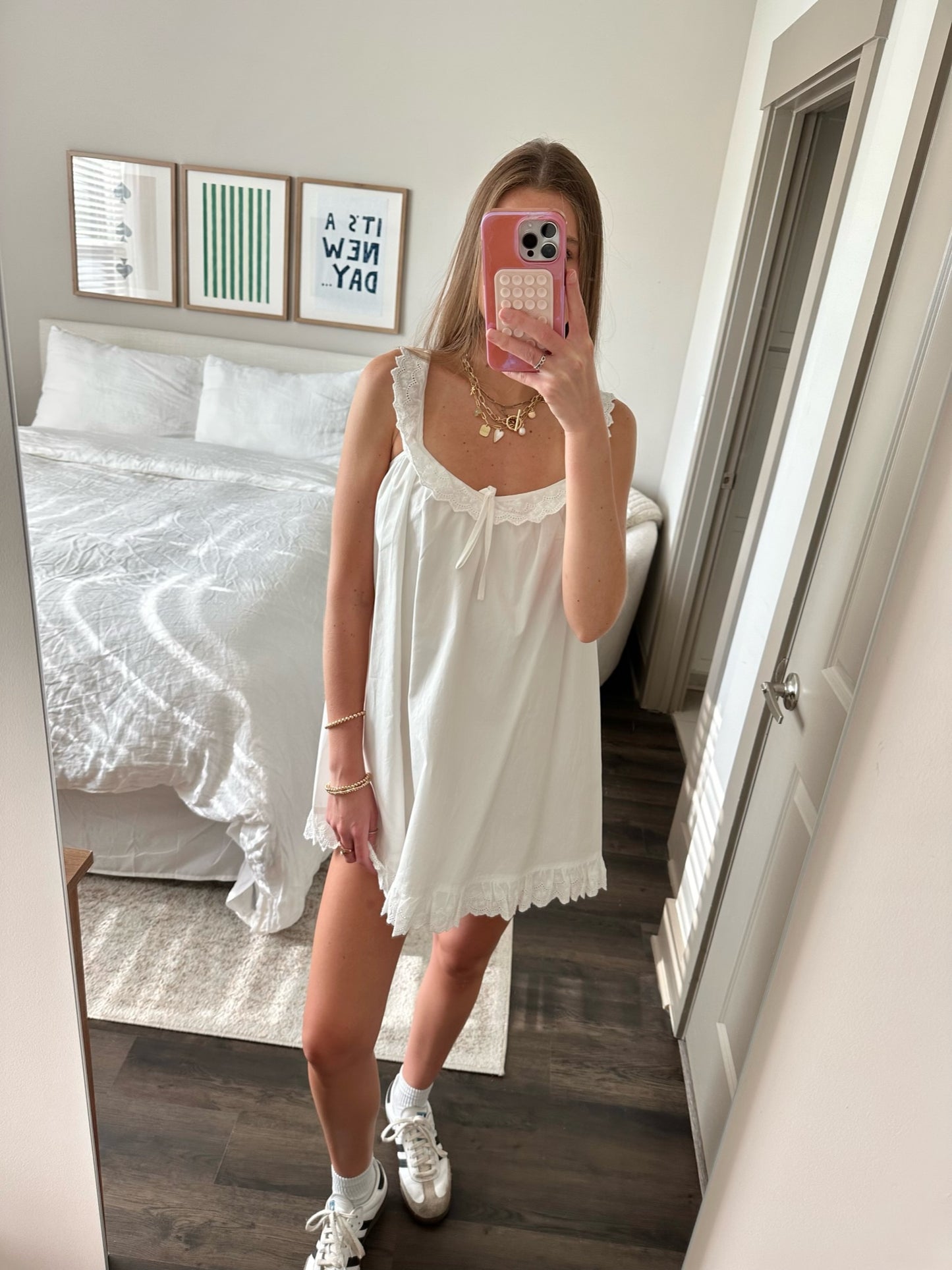 Coconut Kisses Lace Mini Dress