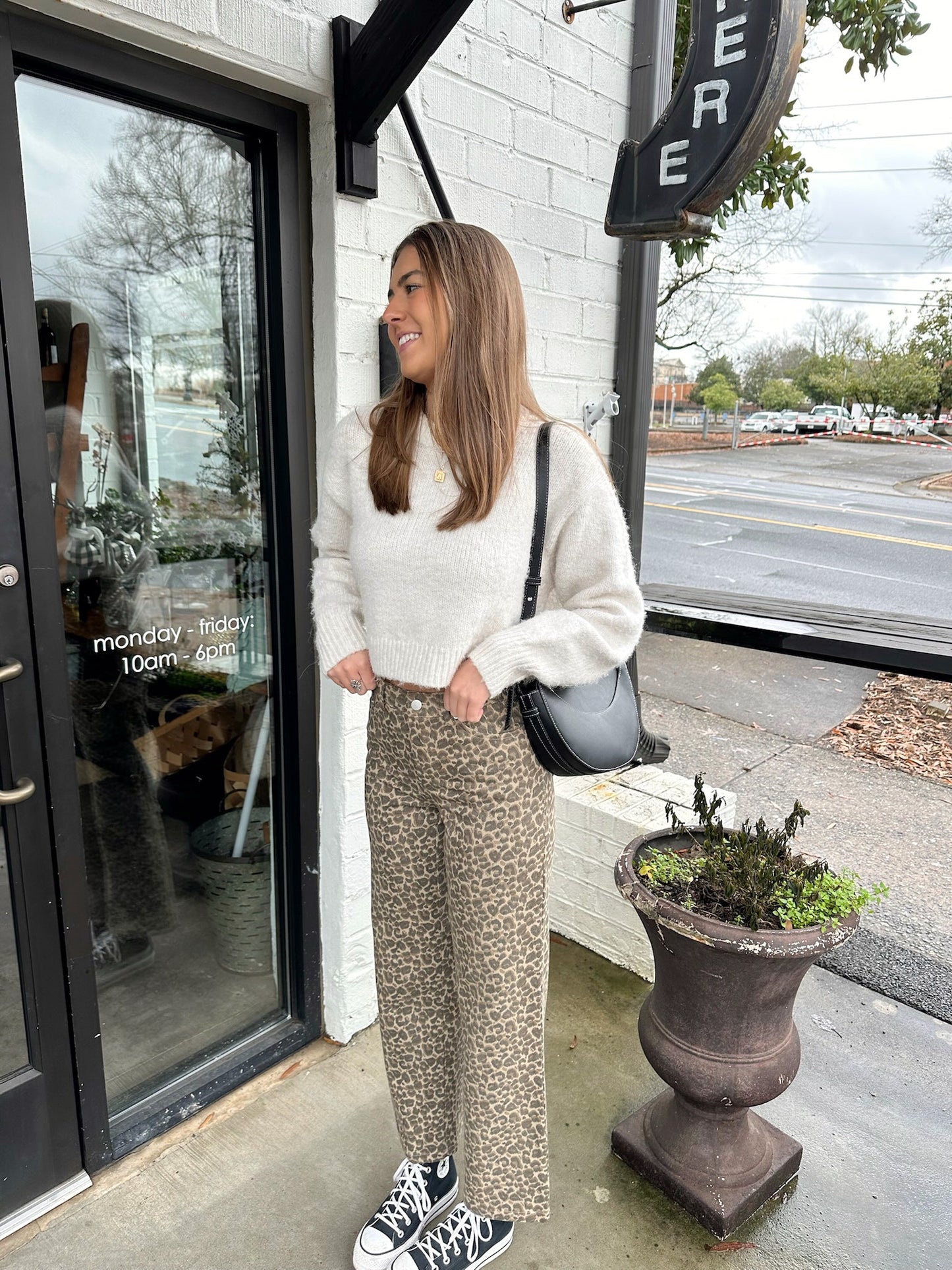 Rumor Has It Wide Leg Cheetah Pant