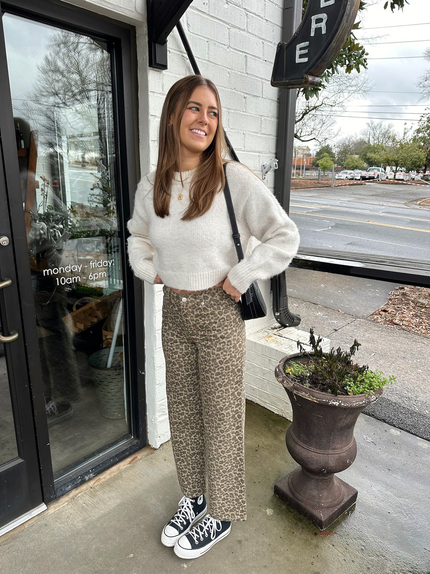 Rumor Has It Wide Leg Cheetah Pant