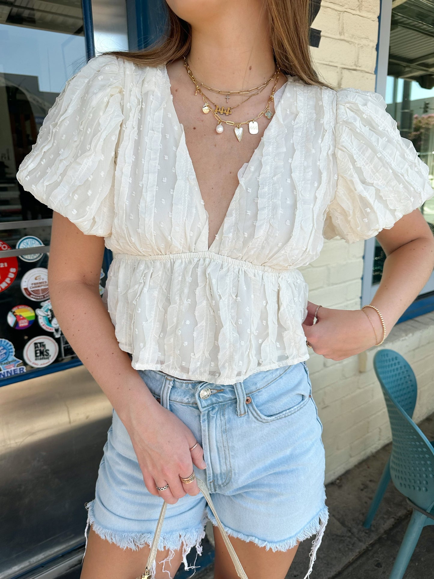 Nantucket Puff Sleeve Top