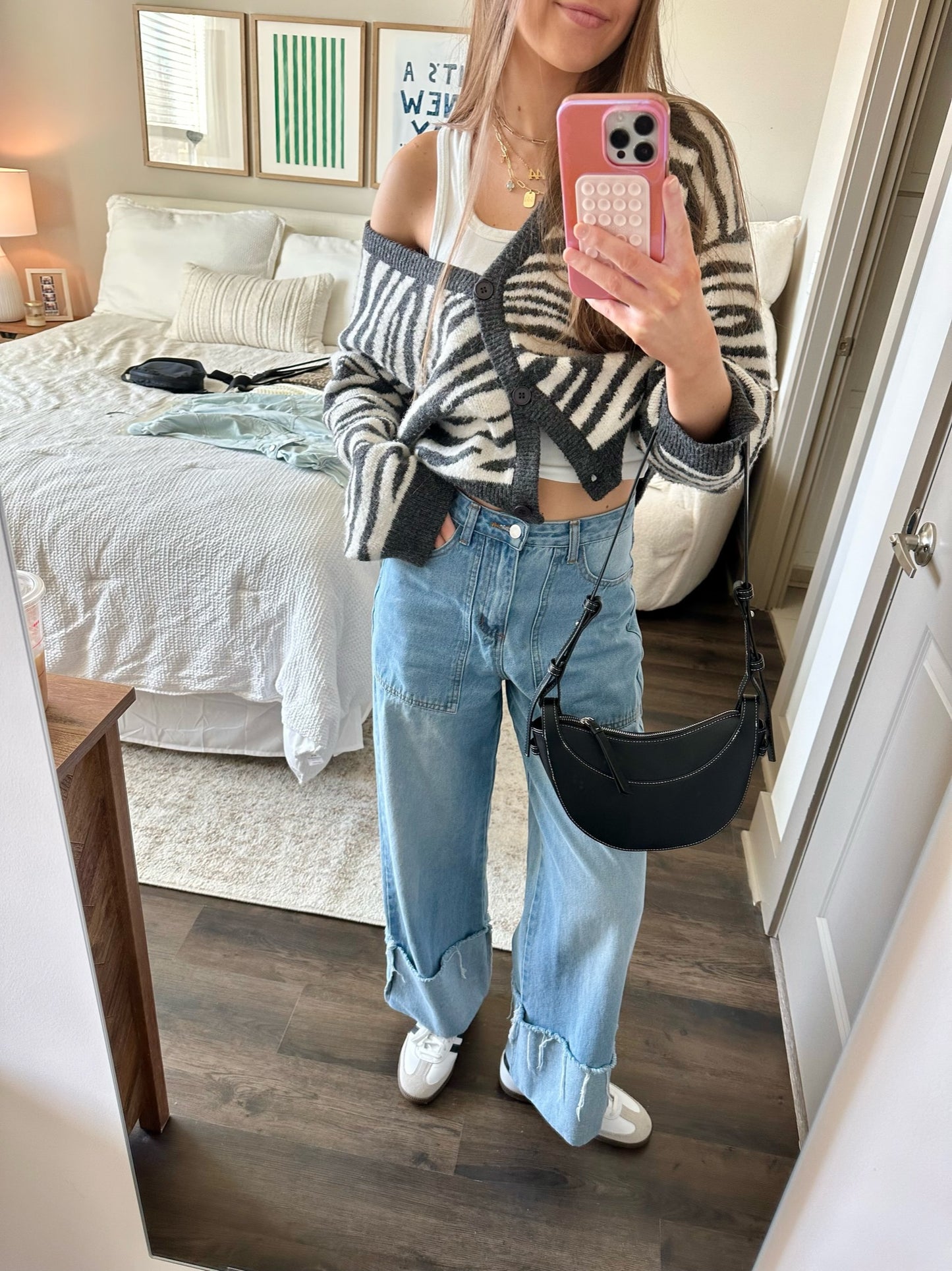 For the Weekend Cuff Wide Leg Jeans *RESTOCKED*