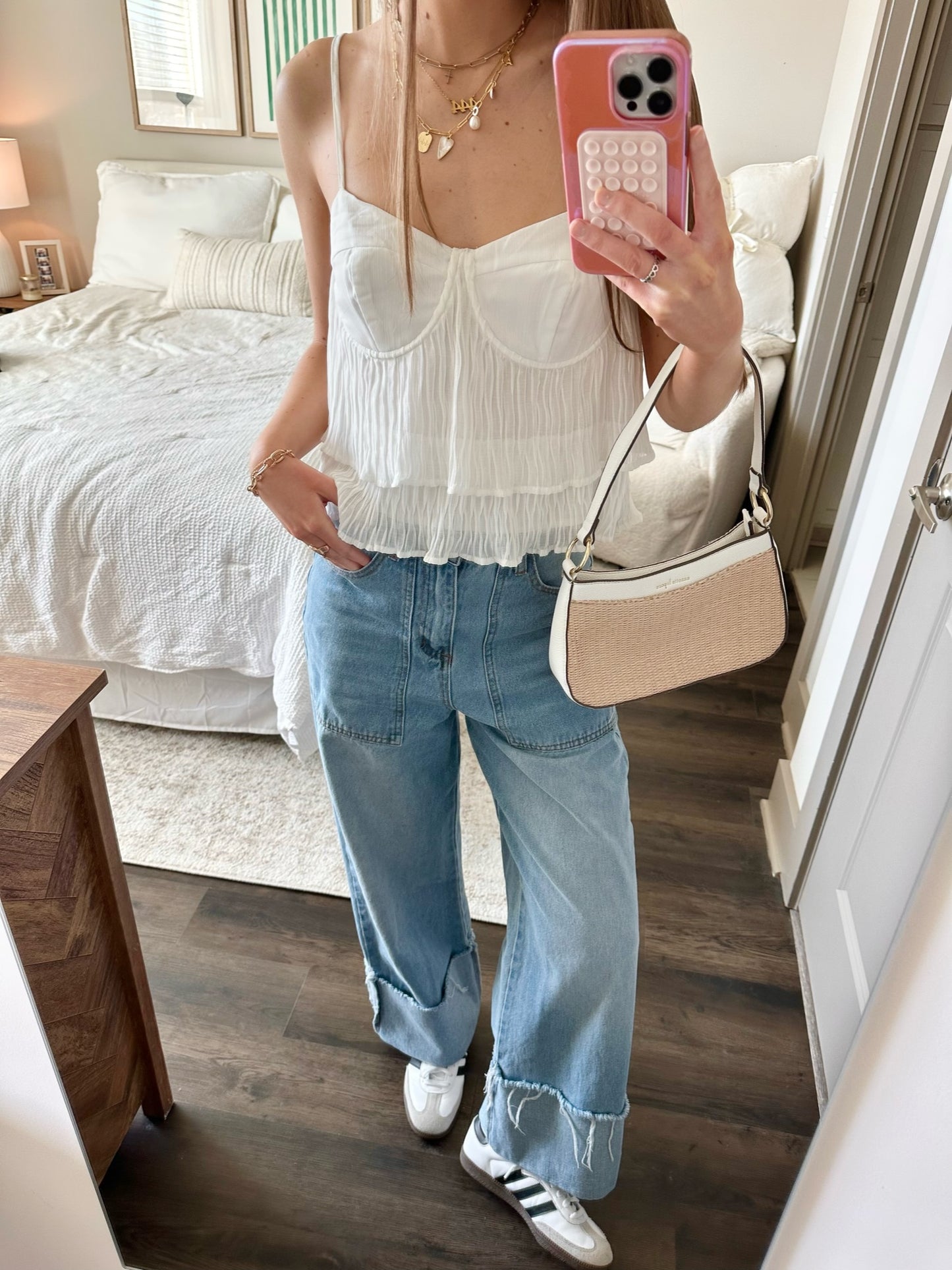 For the Weekend Cuff Wide Leg Jeans *RESTOCKED*
