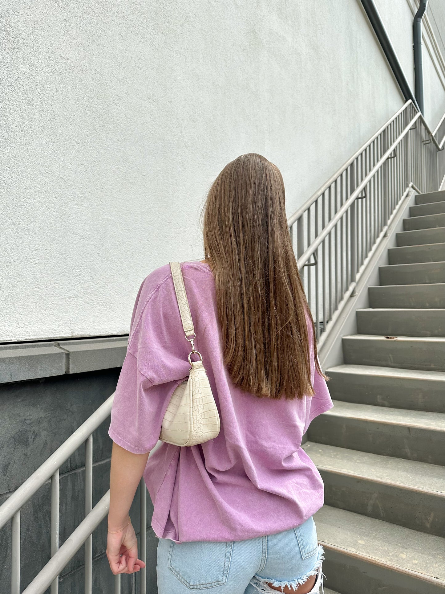 On Repeat Oversized Tee in Plum
