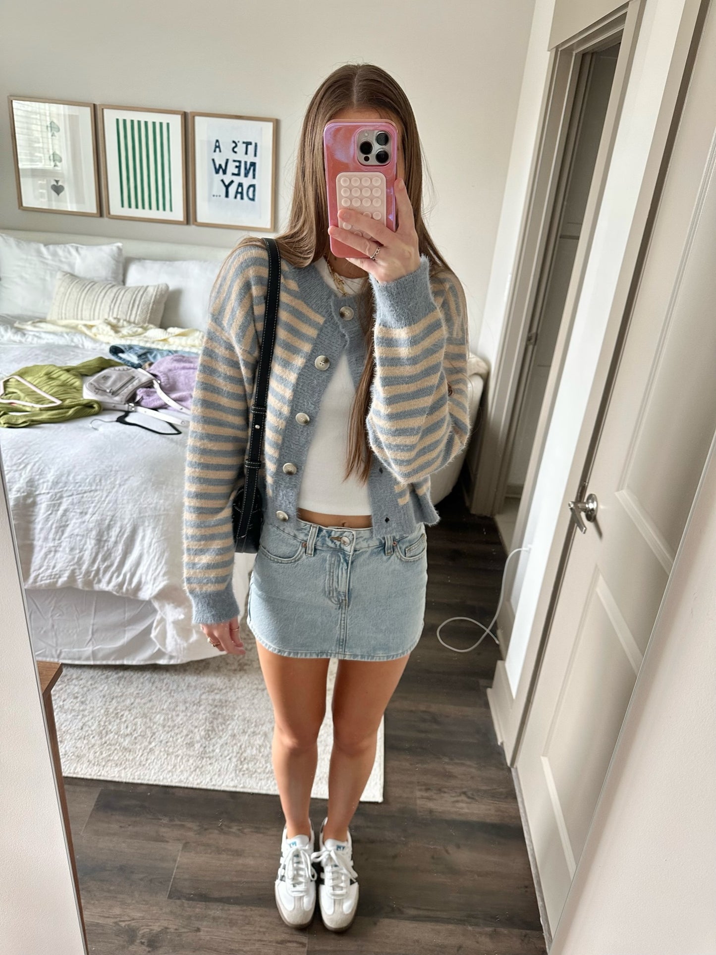 Blame It On Me Striped Cardigan