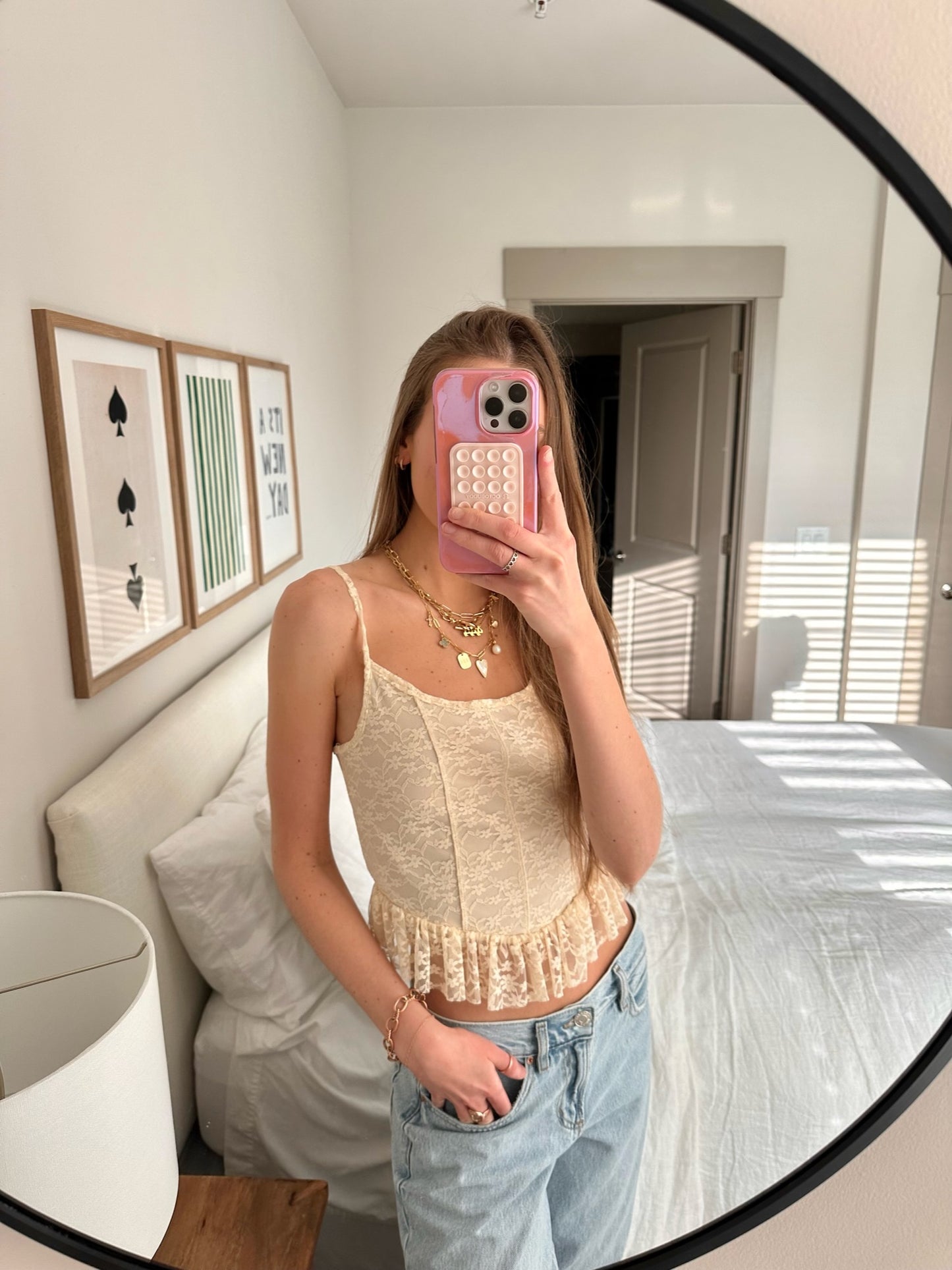 Easy Does It Lace Tank