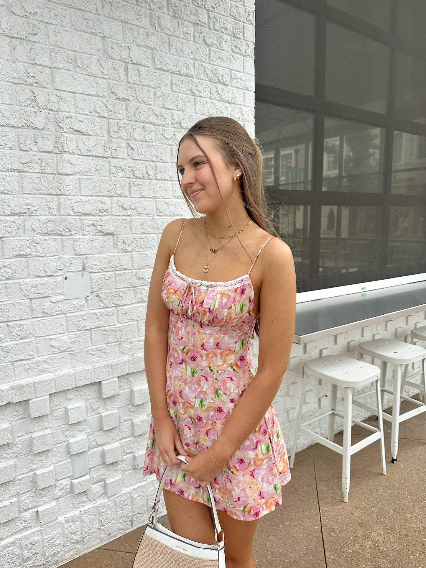 For The Mems Floral Mini Dress