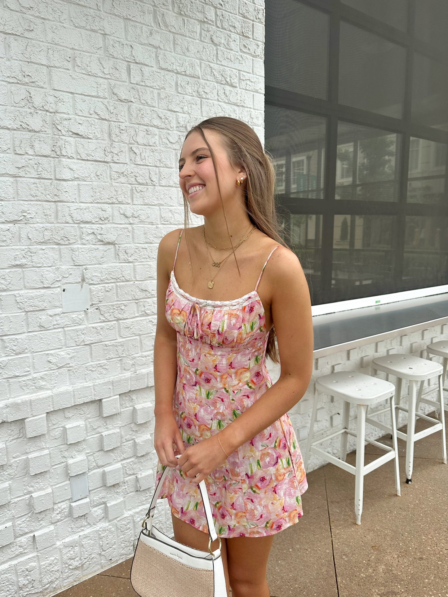 For The Mems Floral Mini Dress