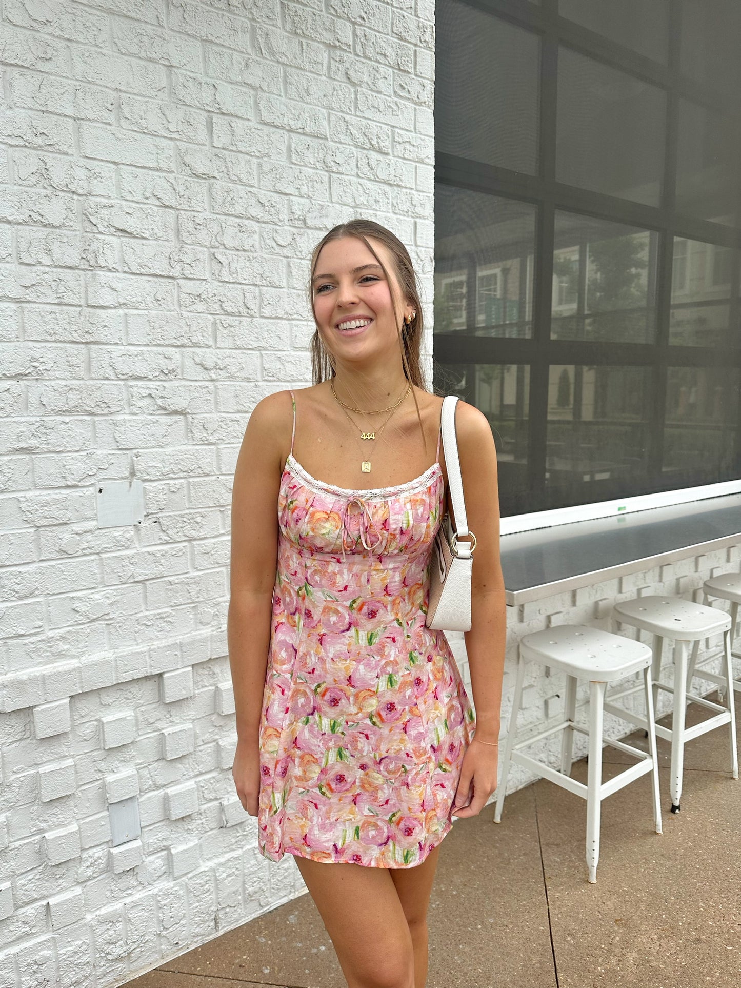 For The Mems Floral Mini Dress