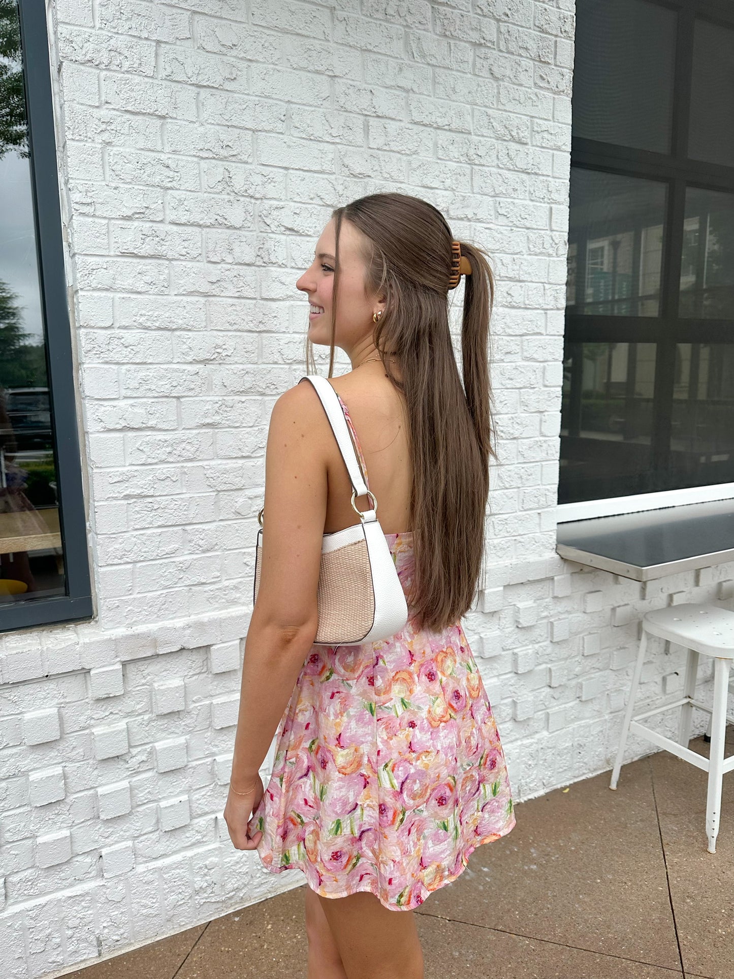 For The Mems Floral Mini Dress