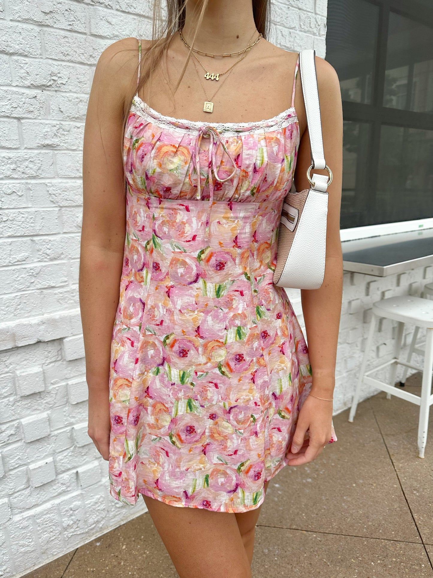 For The Mems Floral Mini Dress