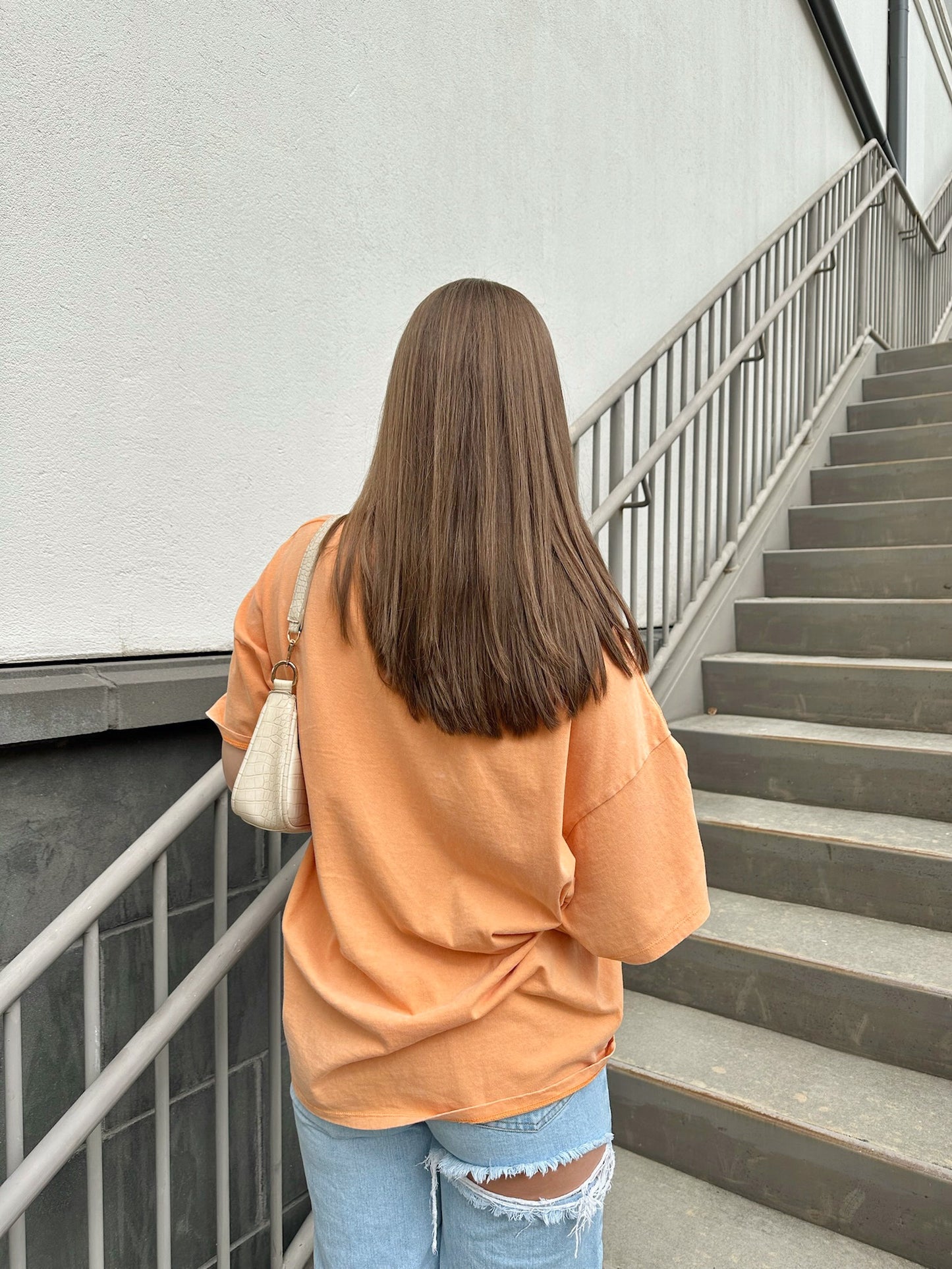On Repeat Oversized Tee in Orange