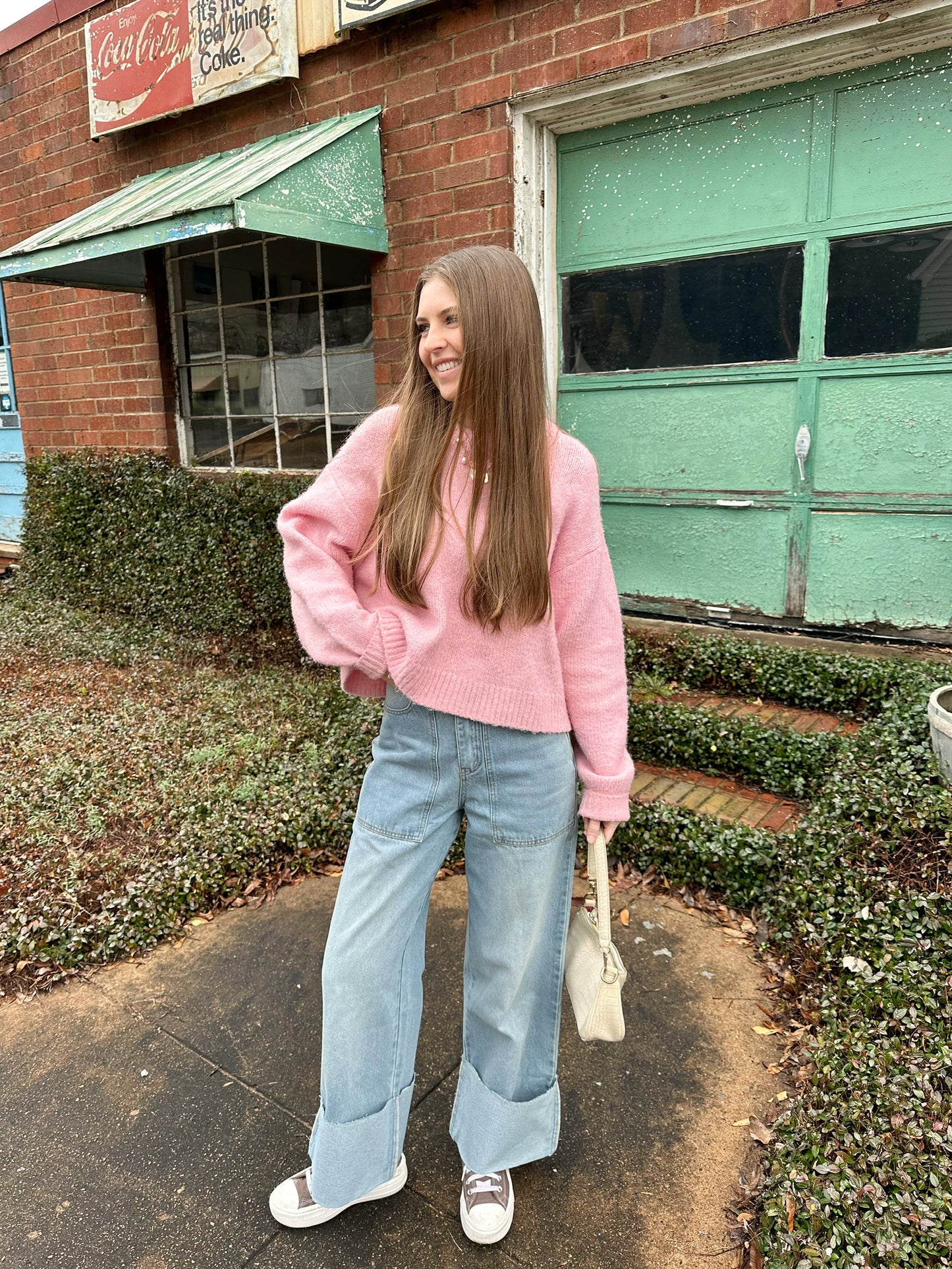 For the Weekend Cuff Wide Leg Jeans *RESTOCKED*