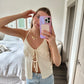Waterfront Open Back Halter Tank