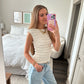 Shore Thing Lace Top with Open Back