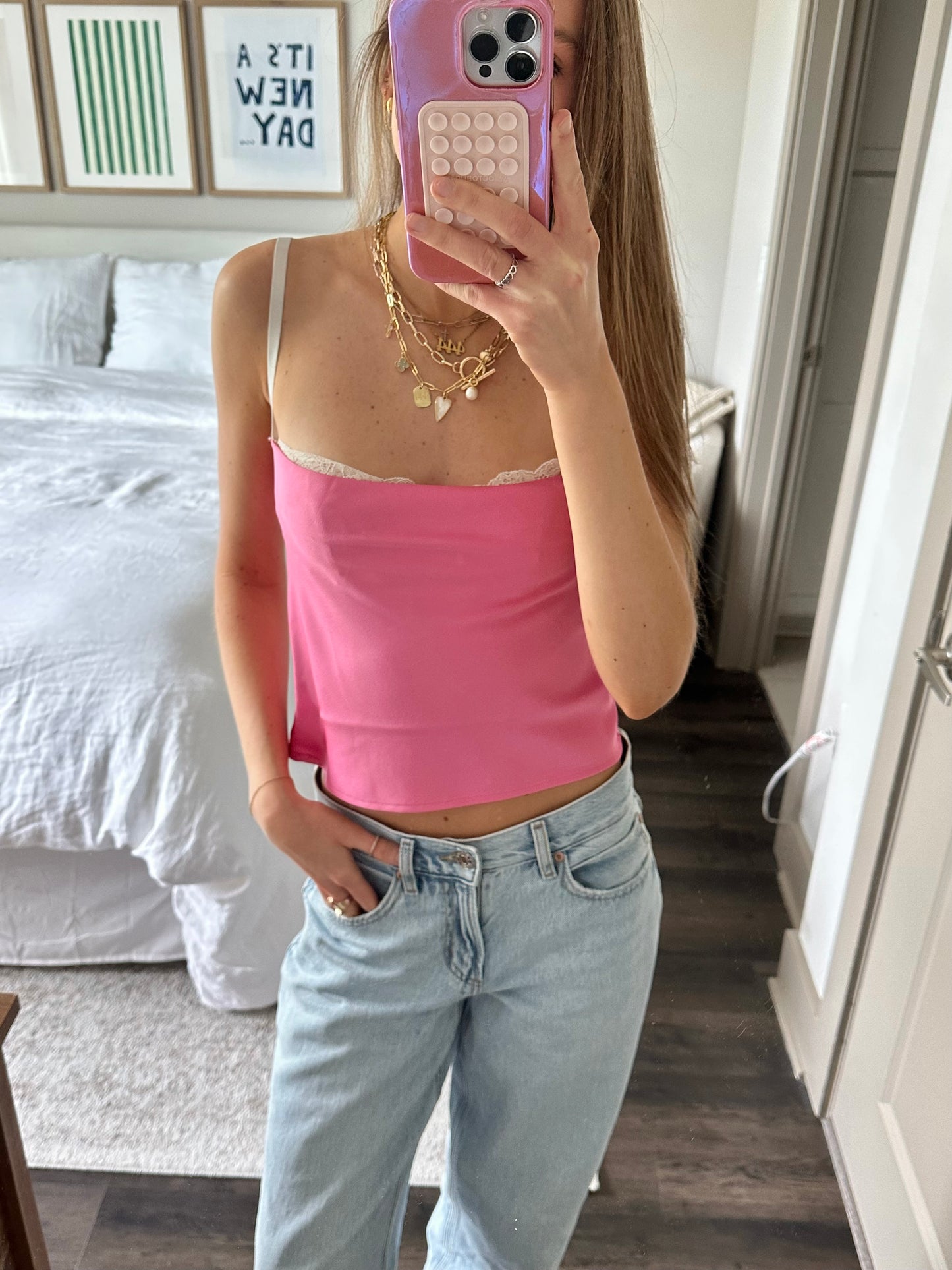 Isabelle Underwire Lace Tank