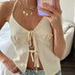 Waterfront Open Back Halter Tank
