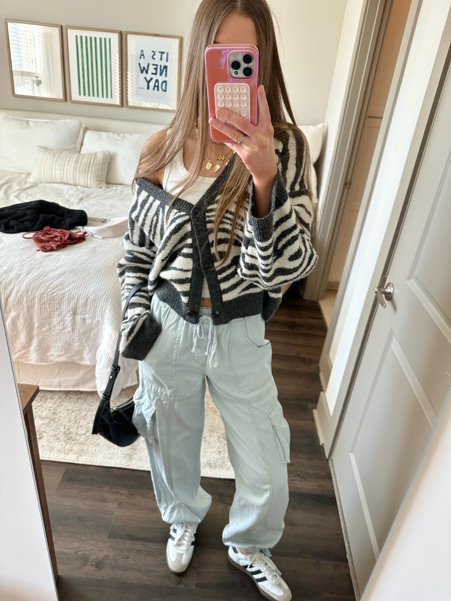 Denim Daze Cuffed Cargo Pants