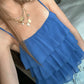 Summer Blues Tiered Tank