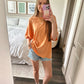 On Repeat Oversized Tee in Orange