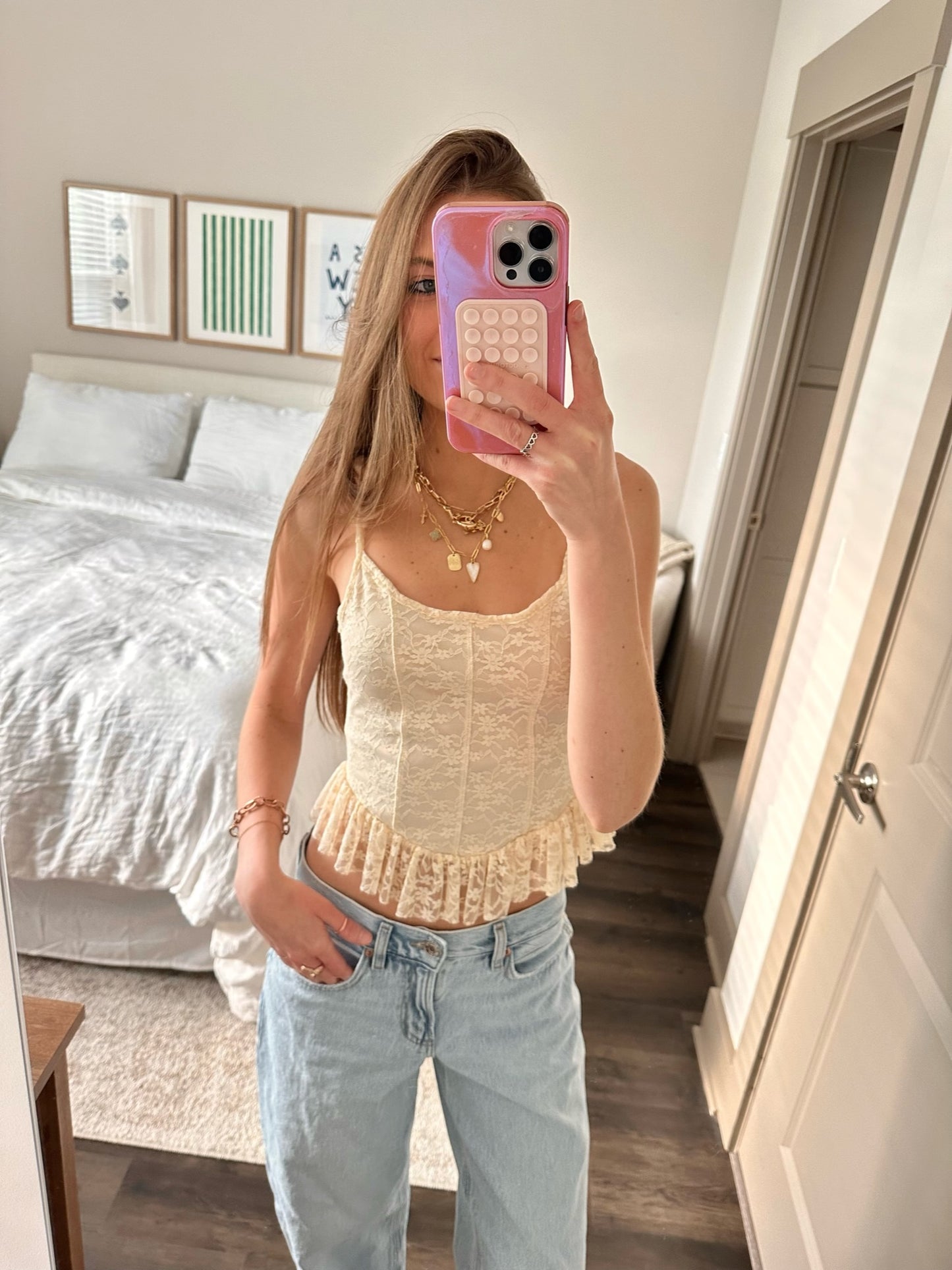 Easy Does It Lace Tank