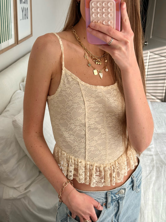 Easy Does It Lace Tank