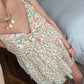 Lovers Lane Tiered Mini Dress in Tangerine