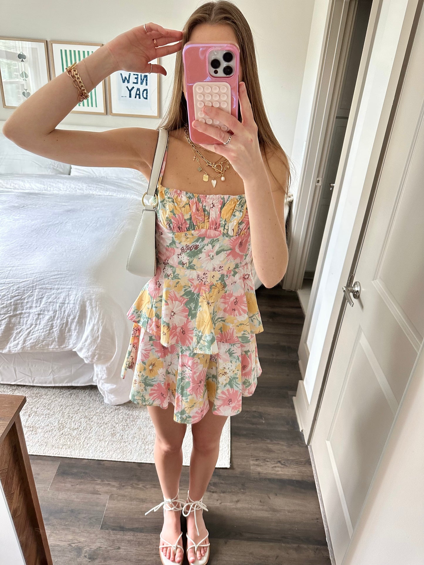In Bloom Tiered Mini Dress