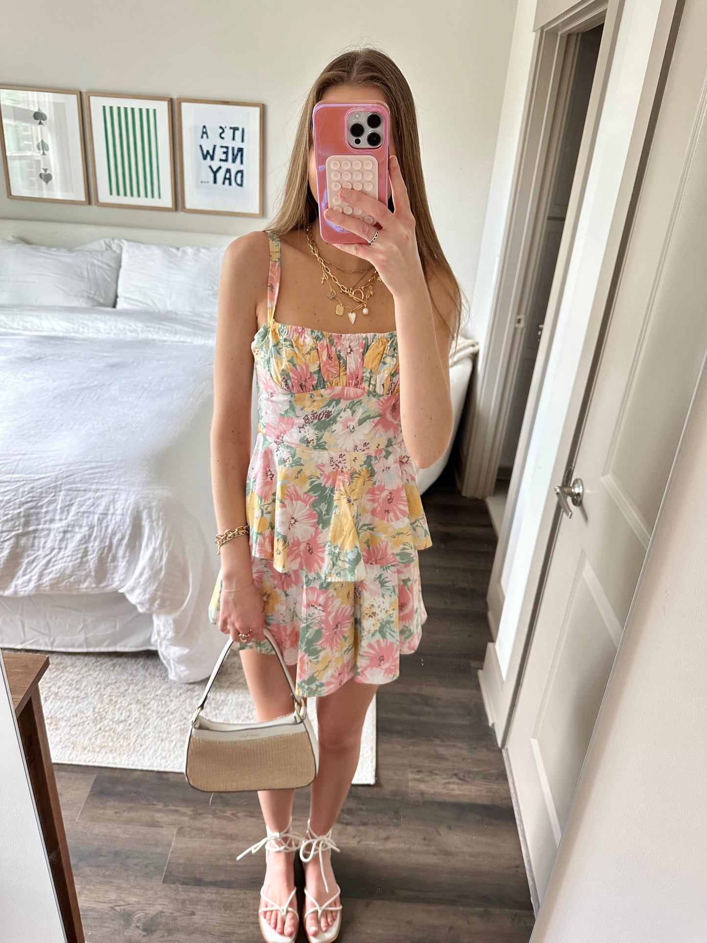 In Bloom Tiered Mini Dress