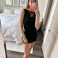 Caught Up Boat Neck Mini Dress