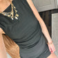Caught Up Boat Neck Mini Dress