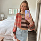Check Me Out Cropped Sweater in Brown