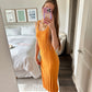 Good Karma Terry Cloth Midi Dress