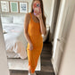 Good Karma Terry Cloth Midi Dress
