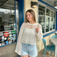 Sunset Cruise Crochet Top in White *LAST ONE*